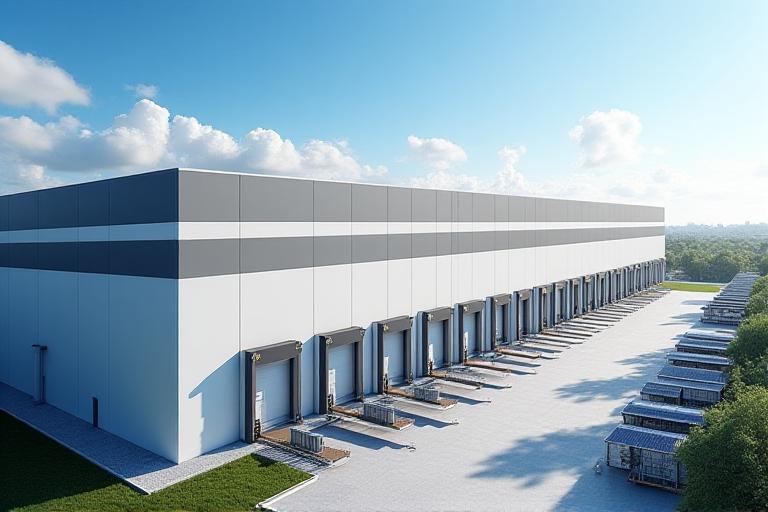 Modern logistics warehouse in Miami