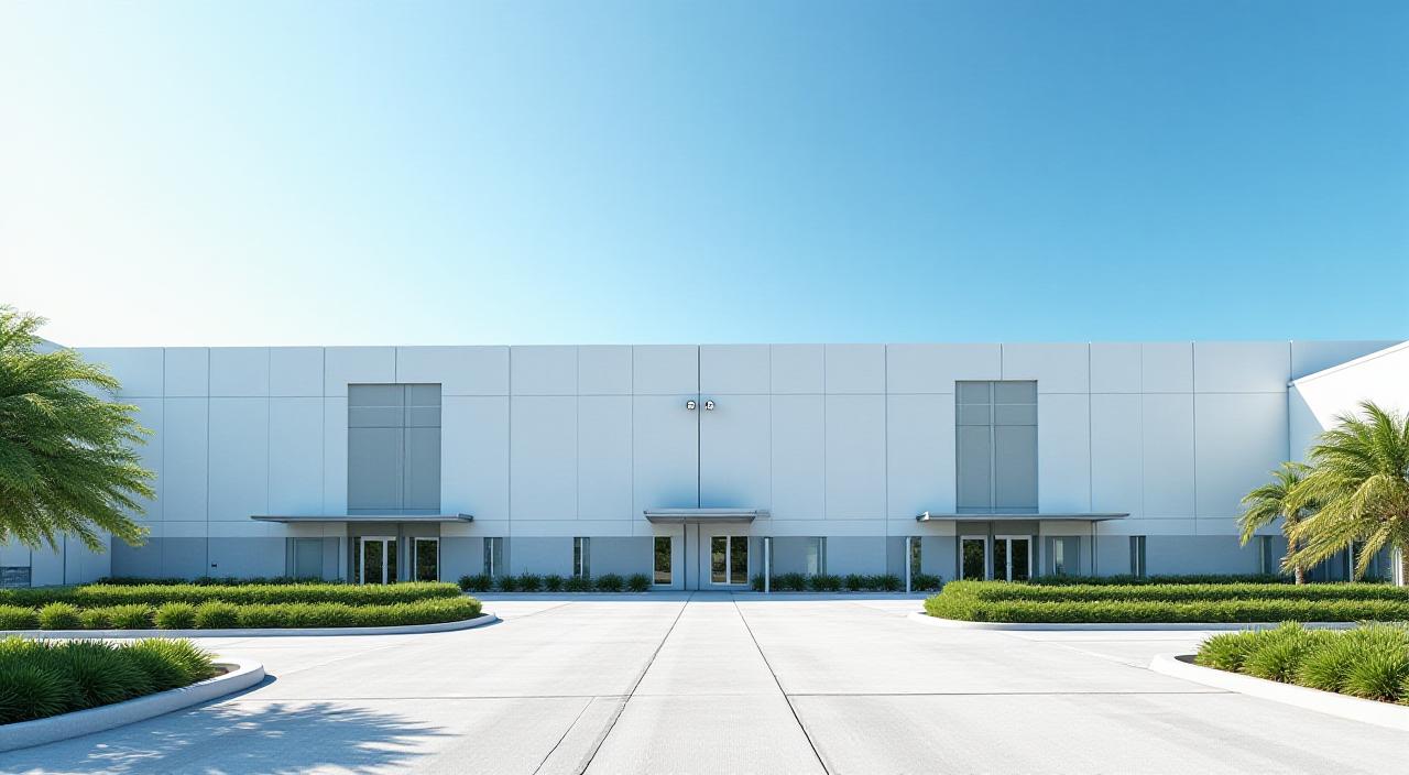 Large modern warehouse facility in Miami